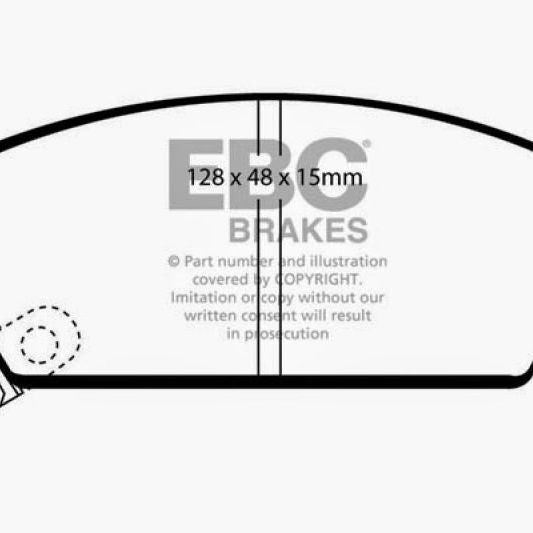 EBC 93-95 Honda Civic Coupe 1.5 DX Yellowstuff Front Brake Pads-tuningsupply.com