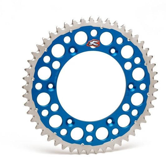 Renthal 99-05 Yam YZ125/G-250F/ YZ400-450/ 88-89 Honda XR 250R Rear Twinring - Blue 520-48P Teeth-Misc Powersports-Renthal-REN1500-520-48GPBU-SMINKpower Performance Parts