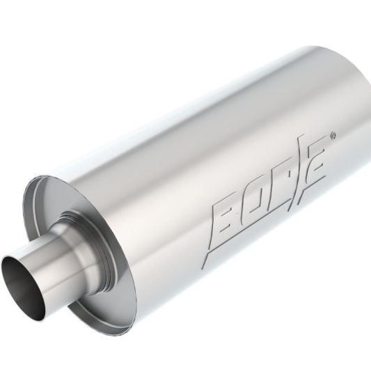 Borla Universal Performance 2.5in Inlet/Outlet Stainless Racing Muffler-tuningsupply.com