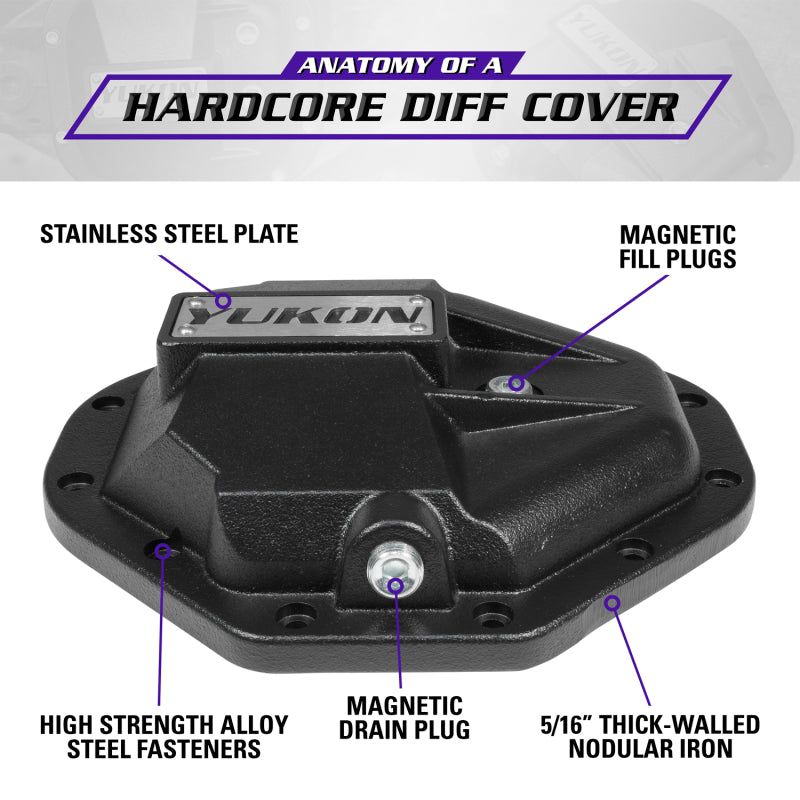 Yukon Gear Hardcore Nodular Iron Cover for Chrysler 9.25in Rear Differential - SMINKpower Performance Parts YUKYHCC-C9.25 Yukon Gear & Axle