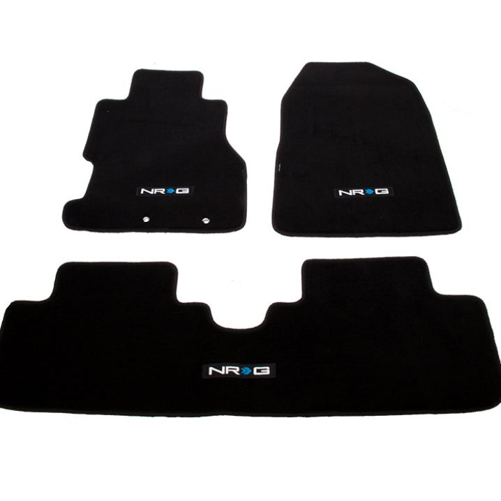 NRG Floor Mats - 02-03 Honda Civic Si 3DR Coupe (NRG Logo) - 3pc.-Floor Mats Carpeted-NRG-NRGFMR-150-SMINKpower Performance Parts