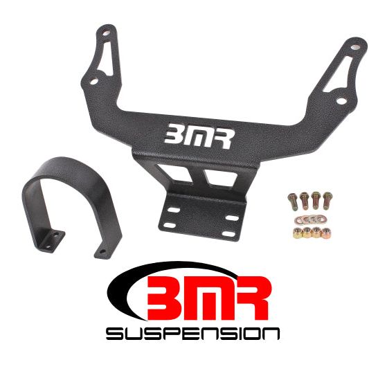 BMR 08-17 Challenger Front Driveshaft Safety Loop - Black Hammertone-tuningsupply.com