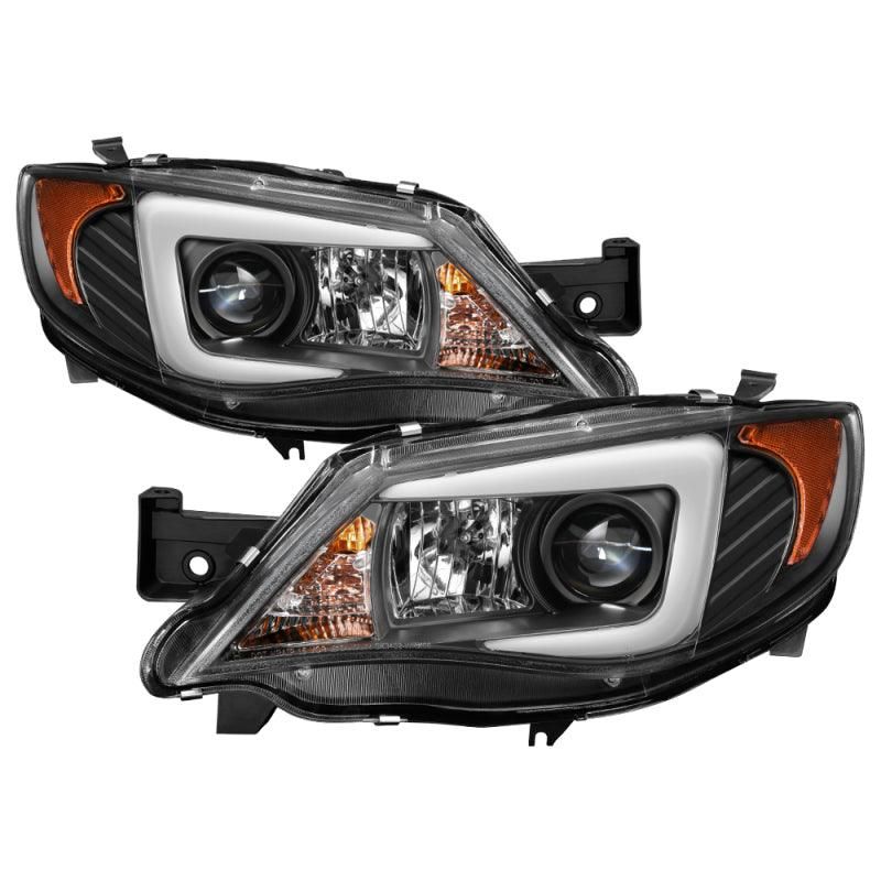 Spyder Subaru WRX 08-09 Projector Headlights - Halogen Model Only - Black PRO-YD-SWRX08-LBDRL-BK - SMINKpower Performance Parts SPY5083944 SPYDER