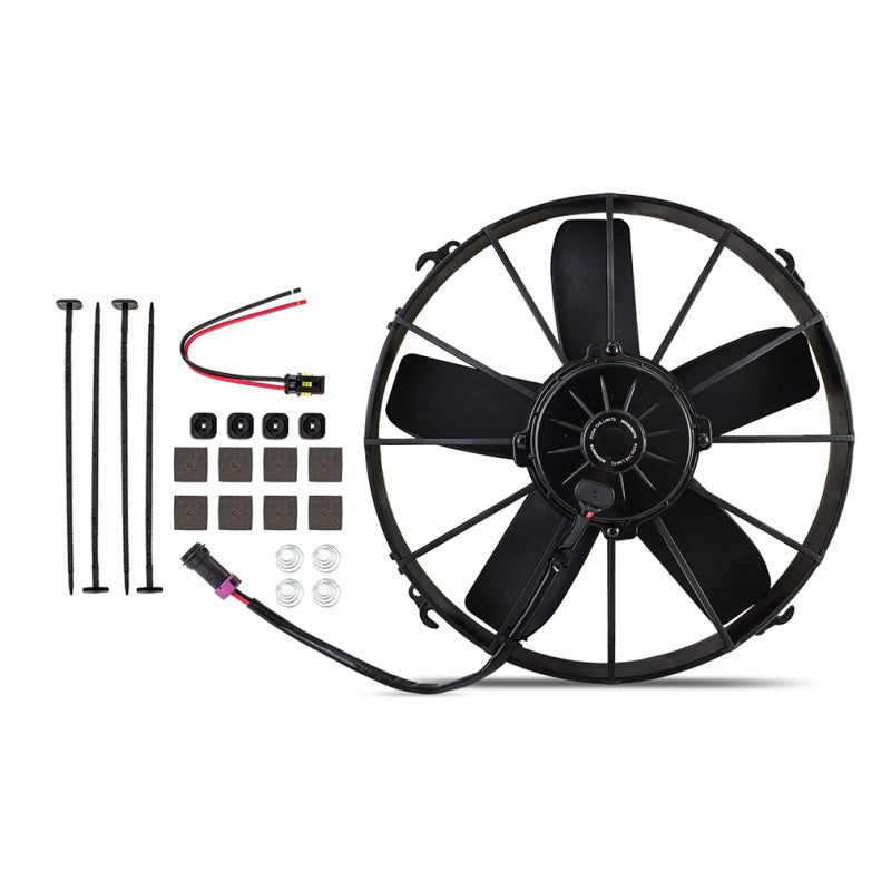 Mishimoto 12 Inch Race Line High-Flow Electric Fan-Fans & Shrouds-Mishimoto-MISMMFAN-12HD-SMINKpower Performance Parts