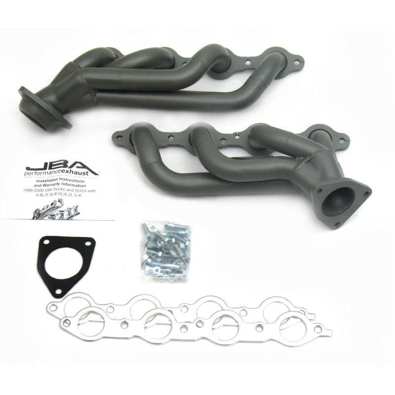 JBA 02-13 GM Truck 4.8L/5.3L LS Ti Ctd Cat4Ward Header-tuningsupply.com