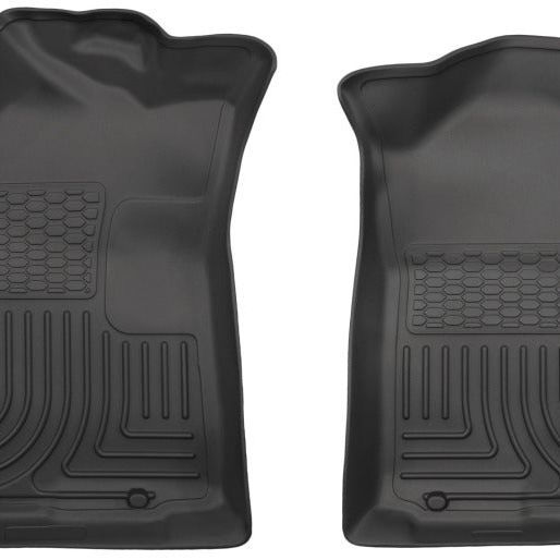 Husky Liners 05-15 Toyota Tacoma Crew/Extended/Standard Cab WeatherBeater Front Black Floor Liners-tuningsupply.com