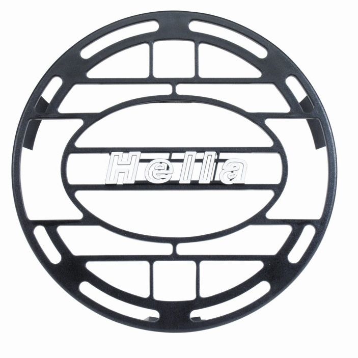 Hella Stone Shield Round Plastic Black Hella Logo Light Cover-tuningsupply.com