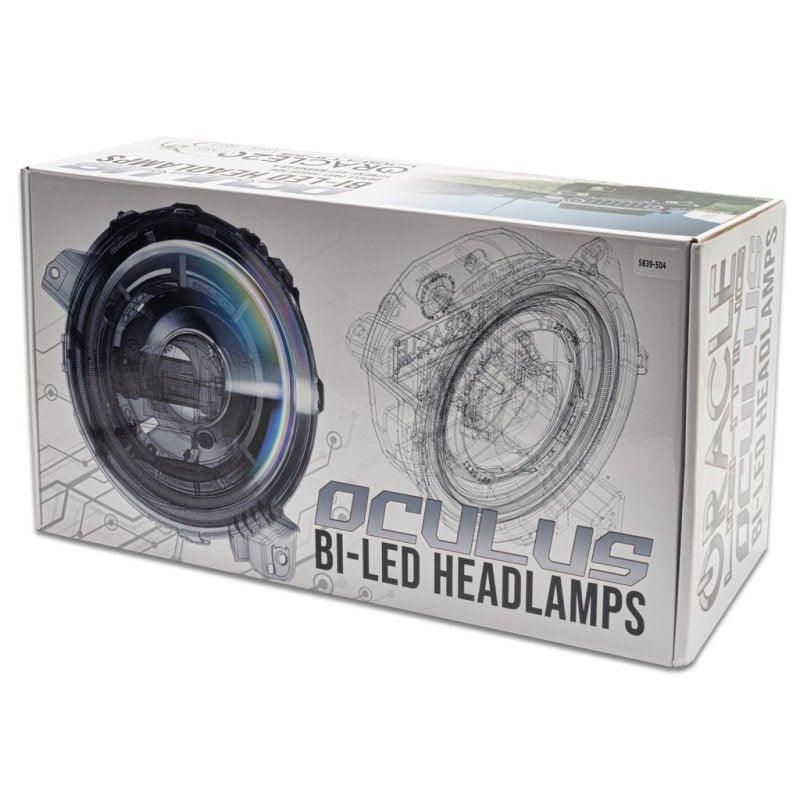 Oracle Jeep Wrangler JL Oculus Bi-LED Projector Headlights- Graphite Metallic - 5500K SEE WARRANTY-tuningsupply.com