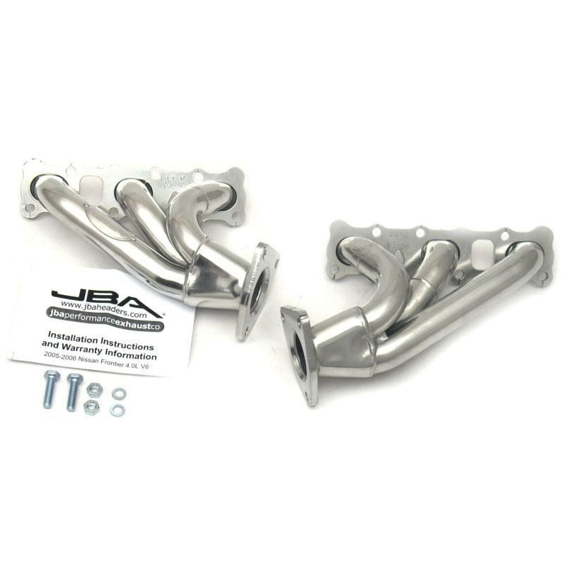 JBA 04-15 Nissan 4.0L V6 1-5/8in Primary Silver Ctd Cat4Ward Header-tuningsupply.com