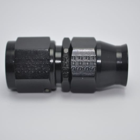 Fragola -12AN Real Street Straight Hose End Black For PTFE Hose-tuningsupply.com