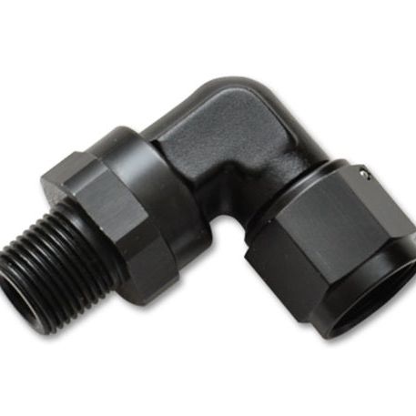 Vibrant -4AN to 1/8in NPT Female Swivel 90 Degree Adapter Fitting-Fittings-Vibrant-VIB11381-SMINKpower Performance Parts