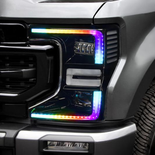 Oracle 2022 Ford F250/350 Super Duty Dynamic ColorSHIFT Headlight DRL Kit w/Switchback SEE WARRANTY-tuningsupply.com