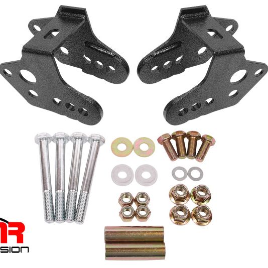 BMR 79-04 Ford Mustang Control Arm Relocation Bracket - Black Hammertone-tuningsupply.com