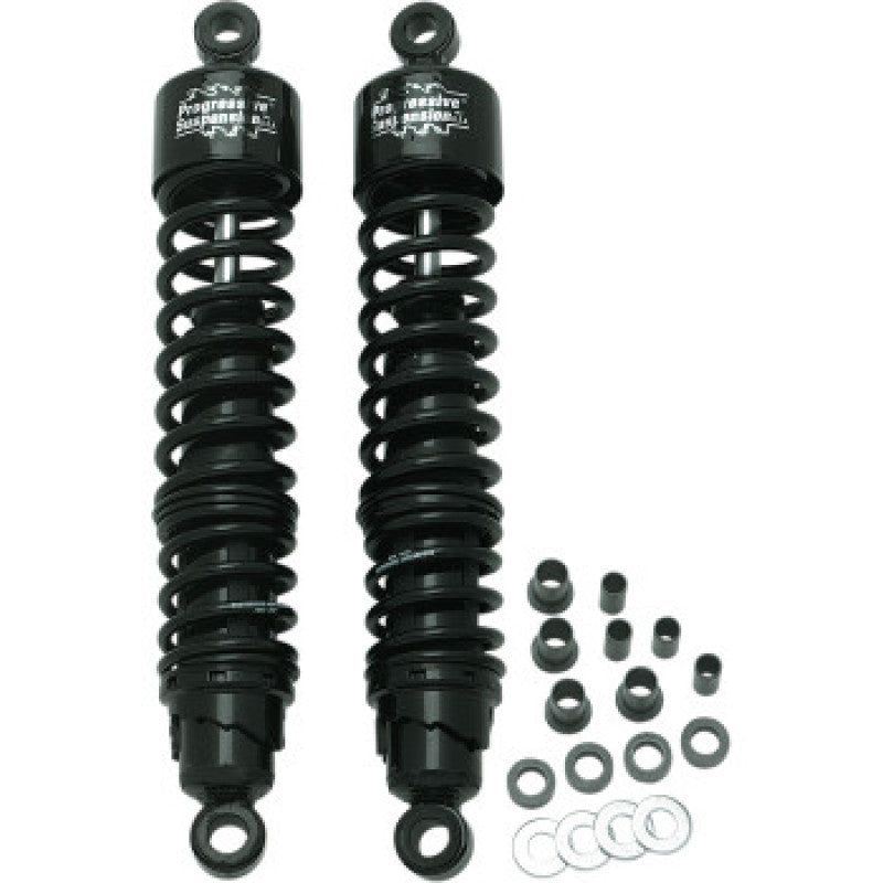 Progressive Harley 413 Series Shocks 15.0in - Black-tuningsupply.com