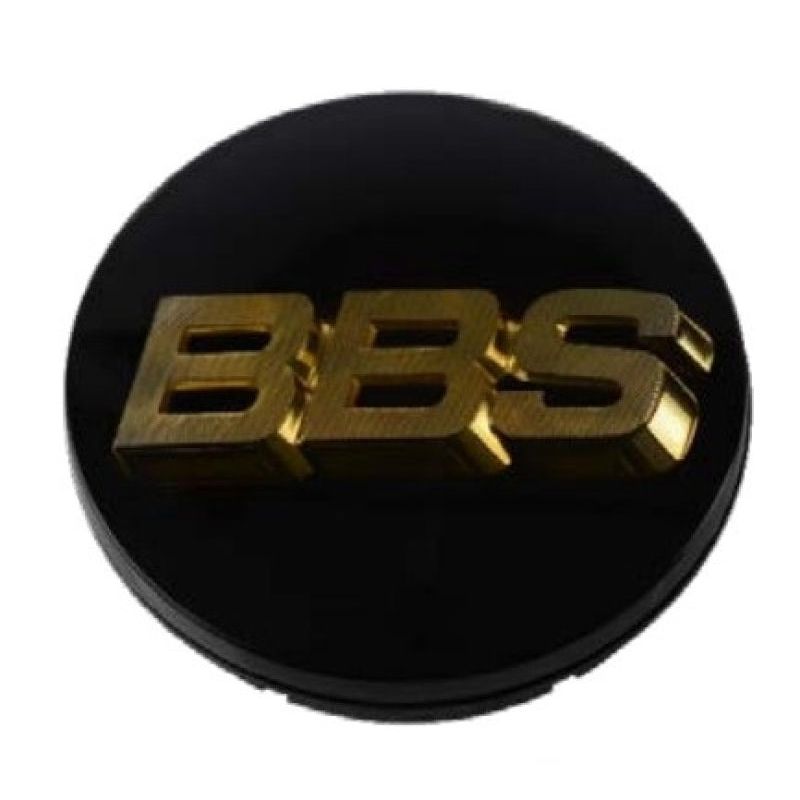 BBS Center Cap 56mm Black/Gold (56.24.012)-tuningsupply.com