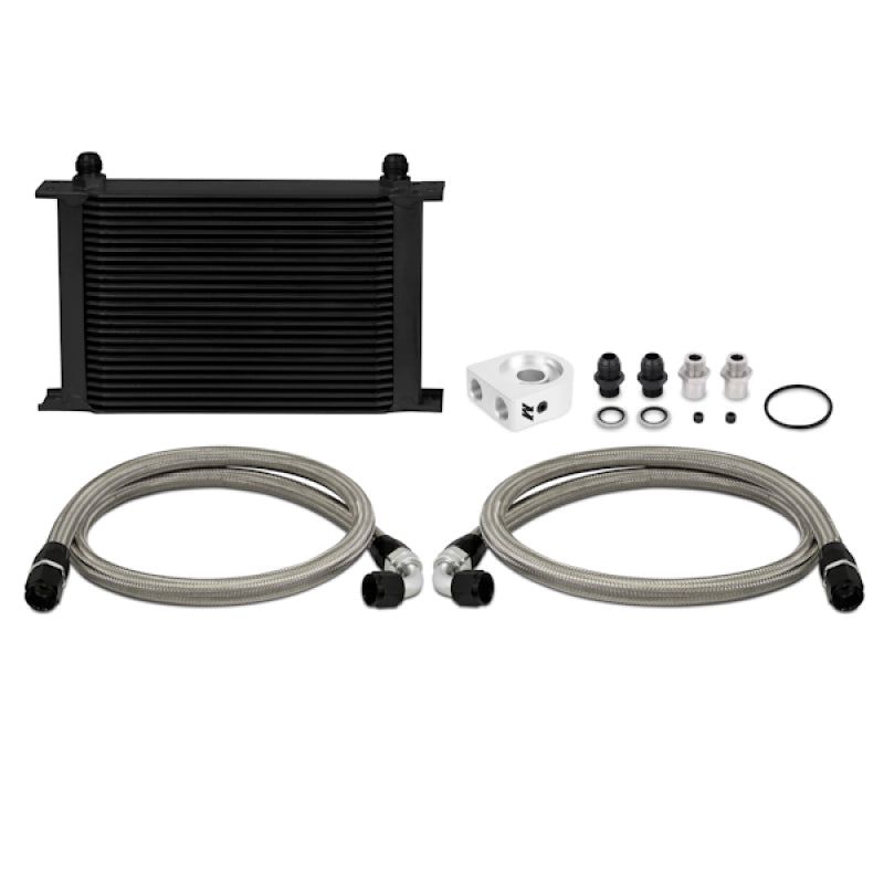 Mishimoto Universal 10 Row Oil Cooler Kit (Metal Braided Lines)-tuningsupply.com