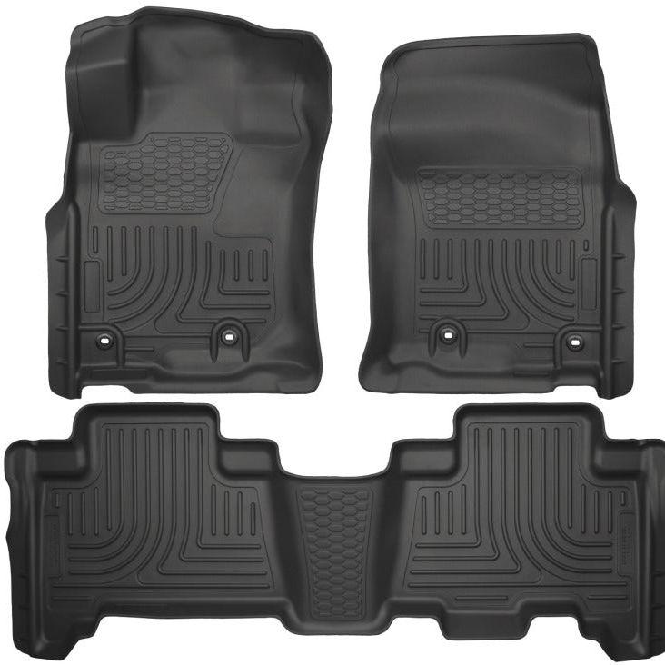 Husky Liners 2013 Toyota 4Runner WeatherBeater Black Front & 2nd Seat Floor Liners-tuningsupply.com