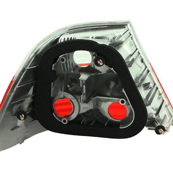 ANZO 2000-2003 BMW 3 Series E46 Taillights Red/Clear-tuningsupply.com