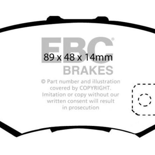 EBC 97 Acura CL 2.2 Yellowstuff Rear Brake Pads-tuningsupply.com