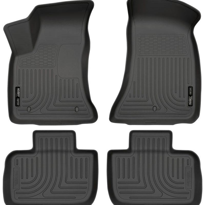 Husky Liners 11-12 Dodge Charger/Chrysler 300 WeatherBeater Combo Black Floor Liners-tuningsupply.com