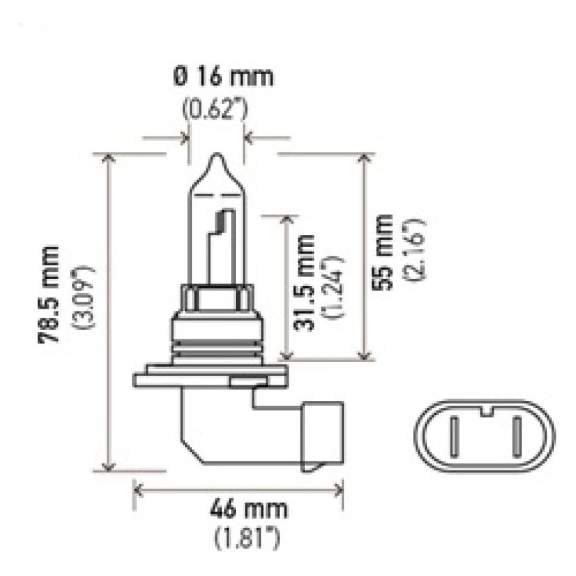 Hella HB3 9005 12V 100W Xenon White XB Bulb (Pair)-tuningsupply.com