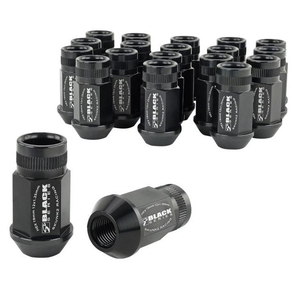 Skunk2 12x1.25 Forged Lug Nut - Black (Set of 20) - SMINKpower Performance Parts SKK520-99-0835 Skunk2 Racing