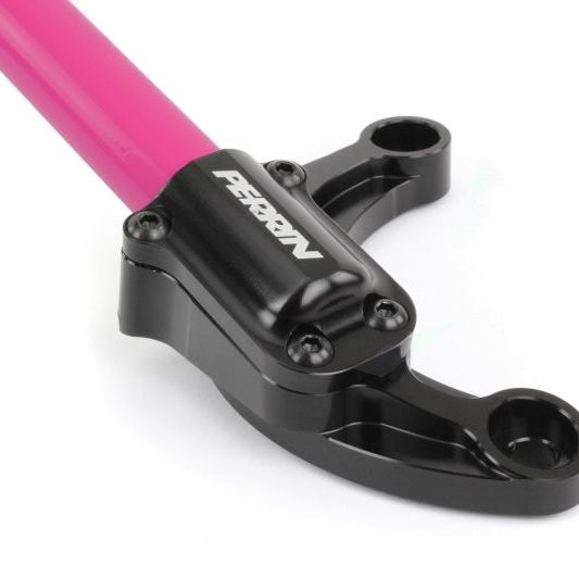 Perrin 02-07 Subaru Impreza (WRX/STi/RS/2.5i) / 04-08 Forester Front Strut Brace - Hyper Pink - SMINKpower Performance Parts PERPSP-SUS-052HP Perrin Performance