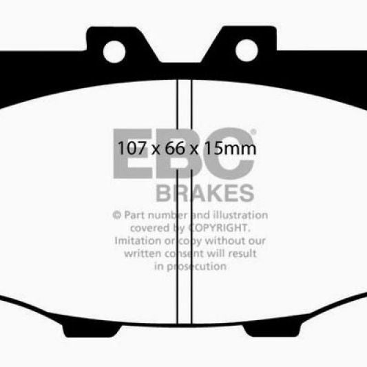 EBC 84-88 Toyota 4 Runner 2.4 Yellowstuff Front Brake Pads-tuningsupply.com