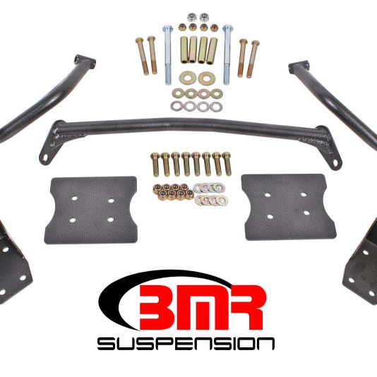 BMR 79-04 Fox Mustang Torque Box Reinforcement Plate Kit(TBR005H And TBR003H) - Black Hammertone-tuningsupply.com