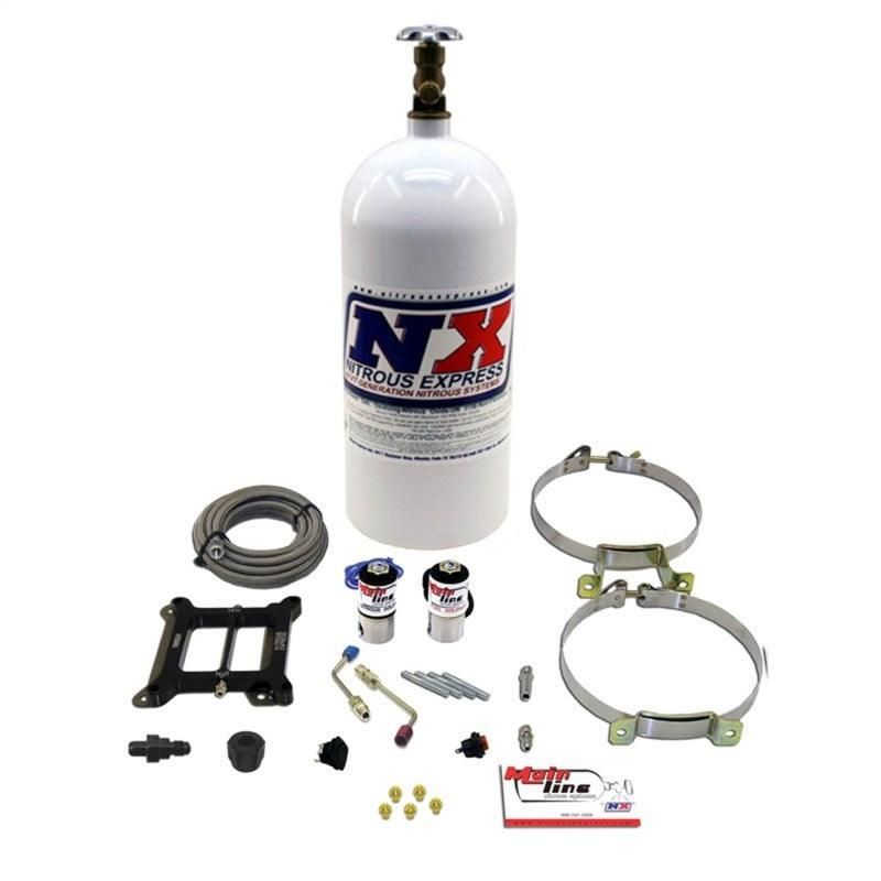 Nitrous Express Mainline Carb Nitrous Kit w/10lb Bottle - SMINKpower Performance Parts NEXML1000 Nitrous Express