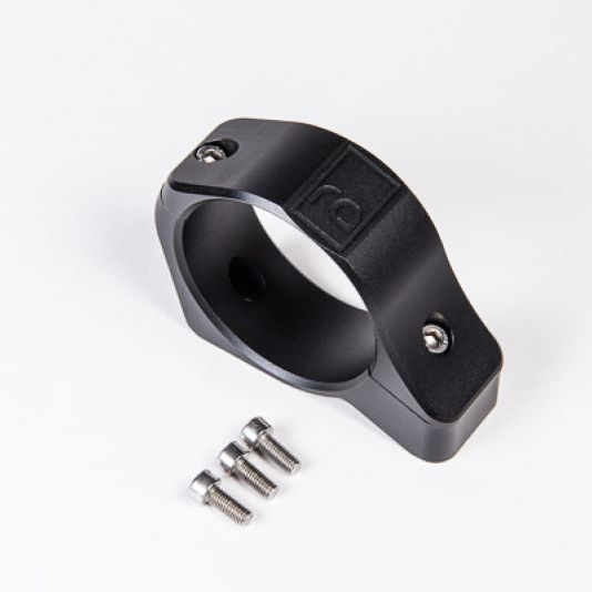 Radium Engineering 2-Piece Fuel Pump Clamp 60mm - Black W/ Logo-tuningsupply.com