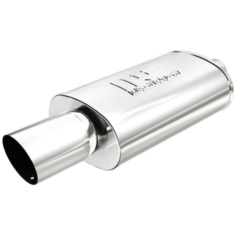 MagnaFlow Muffler W/Tip Mag SS 14X5X8 2.25/4.-tuningsupply.com