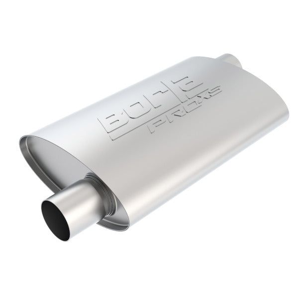 Borla Pro-XS 2.25in Tubing 14in x 4in x 9.5in Oval Offset/Offset Muffler-tuningsupply.com