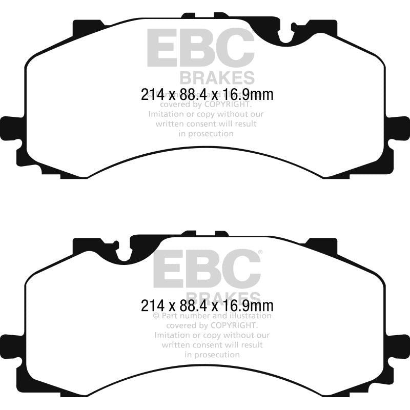 

EBC DP42279R - EBCDP42279R - EBC 2016+ Audi Q7 3.0L Supercharged Yellowstuff Front Brake Pads - Shipped in Europe - Tuningsupply.com
