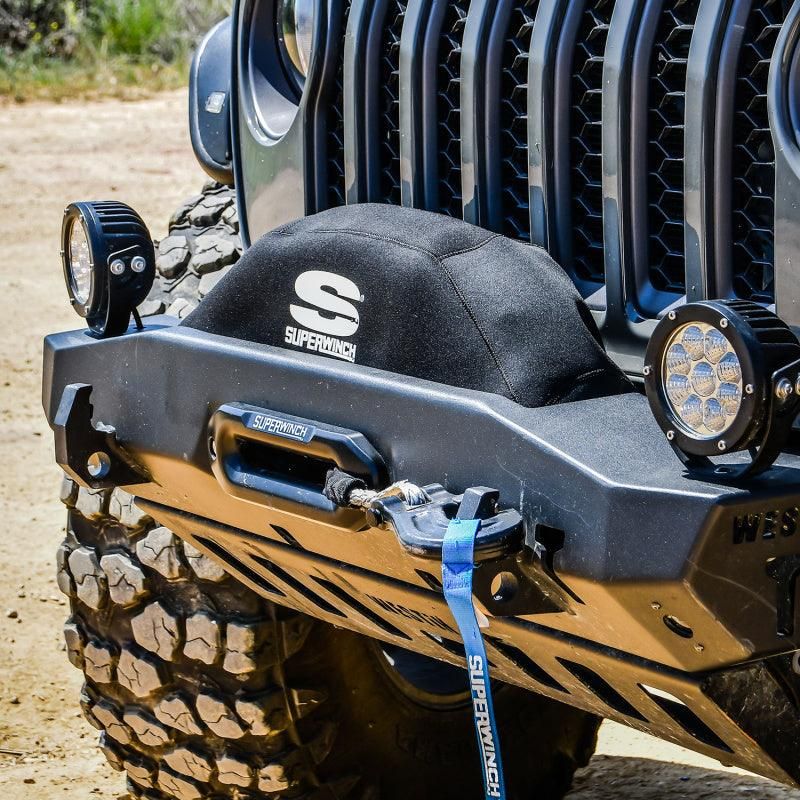 Superwinch Winch Cover for Sx 10000/12000/Talon 9.5 Integrated Winches - Blk Neoprene - SMINKpower Performance Parts SUW1571 Superwinch