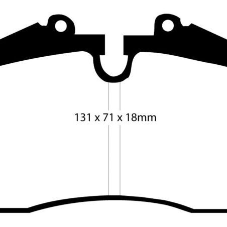 EBC 96-98 Porsche 911 (993) 3.6 Carrera 4S Yellowstuff Rear Brake Pads-tuningsupply.com