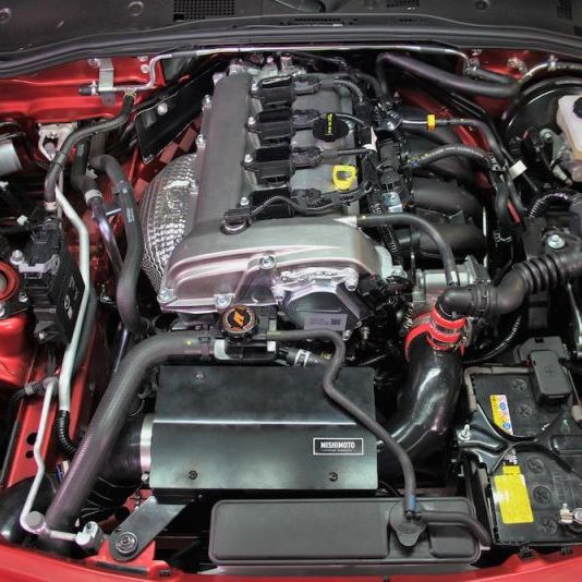 Mishimoto 2016+ Mazda Miata Performance Intake - Wrinkle Red-tuningsupply.com