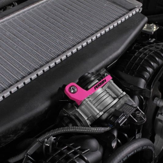 Perrin 2022+ Subaru WRX/19-23 Ascent/Legacy/Outback Top Mount Intercooler Bracket - Hyper Pink-tuningsupply.com