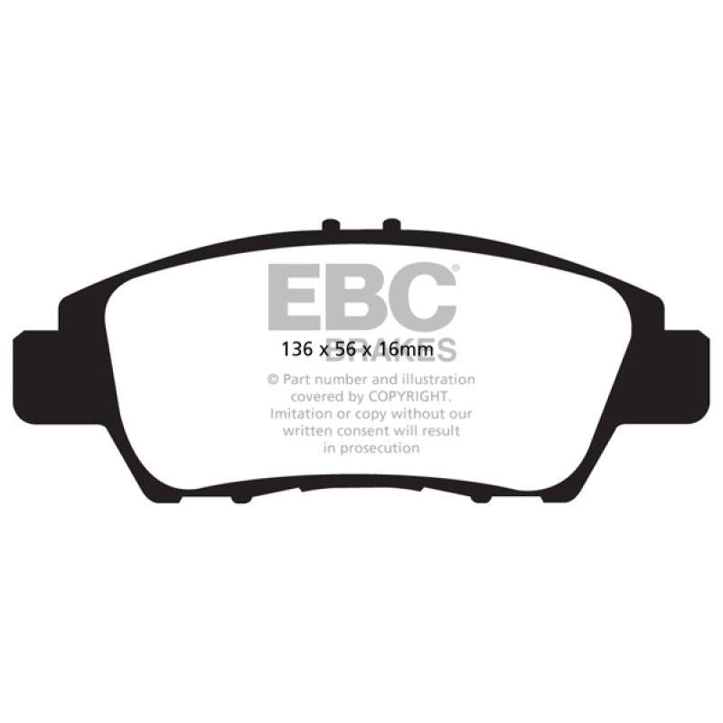 EBC 10-15 Honda CR-Z Yellowstuff Front Brake Pads-tuningsupply.com