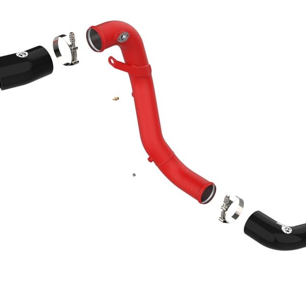 aFe Kia Stinger 18-22 V6-3.3L (tt) BladeRunner Cold Charge Pipe- Red-tuningsupply.com