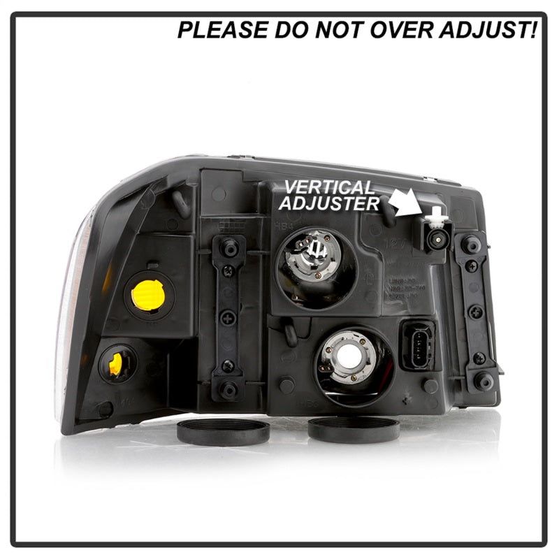 xTune 02-09 GMC Envoy OEM Style Headlights - Black (HD-JH-GEN02-AM-BK)-Headlights-SPYDER-SPY9042652-SMINKpower Performance Parts