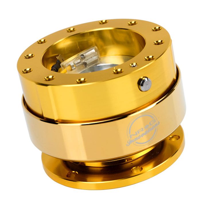 NRG Quick Release - Gold Body/Chrome Gold Ring-tuningsupply.com