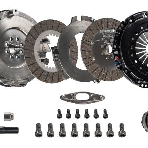 DKM Clutch BMW E9X 335i MS Organic Twin Disc Clutch Kit w/Flywheel (660 ft/lbs Torque)-tuningsupply.com