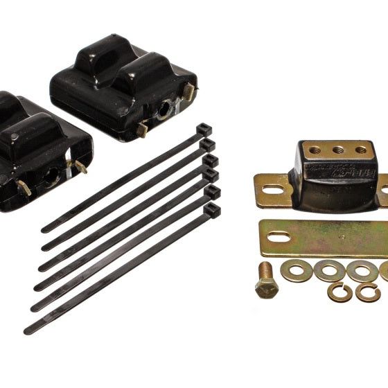 Energy Suspension 87-91 Suburban C10-C30 2WD Black Motor & Transmission Mounts-Zinc Finish-tuningsupply.com