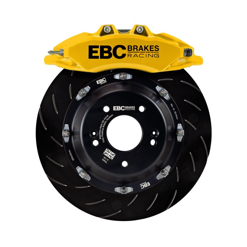 EBC Racing 00-06 BMW M3 (E46) Yellow Apollo-6 Calipers 355mm Rotors Front Big Brake Kit-tuningsupply.com