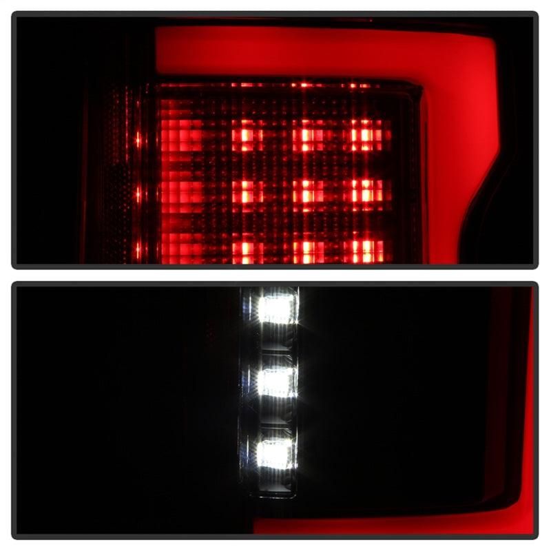 Spyder 15-17 Ford F-150 LED Tail Lights (w/Blind Spot) - Black Smoke (ALT-YD-FF15015BS-LBLED-BSM) - SMINKpower Performance Parts SPY5085337 SPYDER