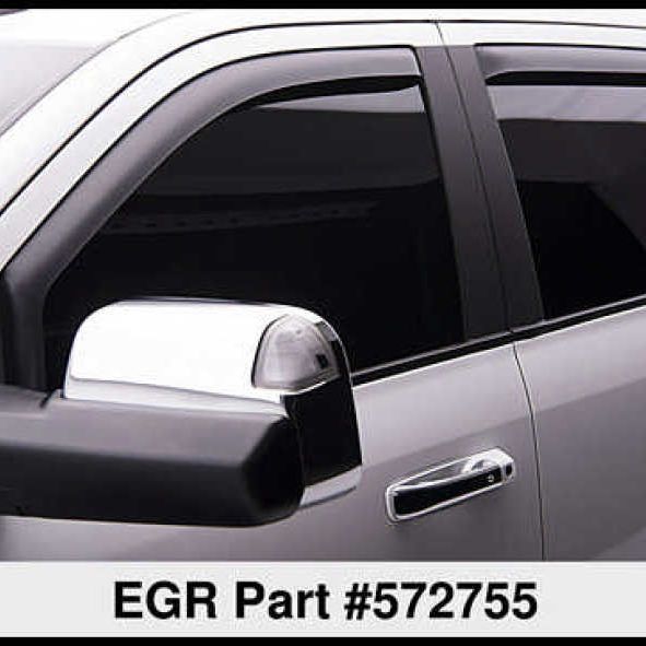 EGR 09-13 Dodge Ram 1500/2500/3500 Crew Cab In-Channel Window Visors - Set of 4 - Matte (572755)-tuningsupply.com