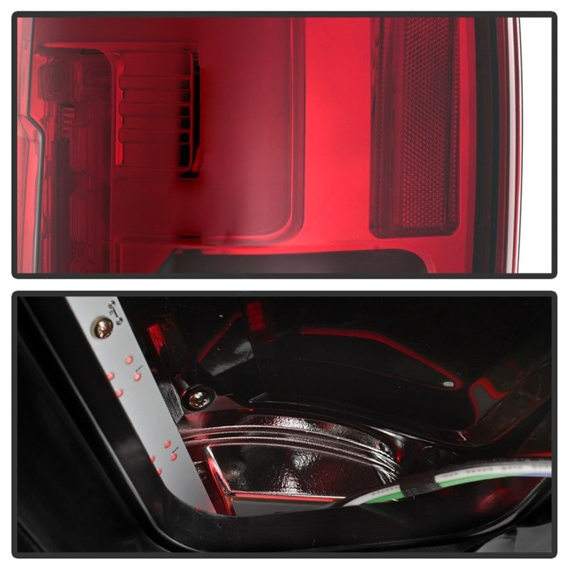 Spyder 17-18 Ford F-250 SD (w/Blind Spot Sensor) LED Tail Lights - Red Clr (ALT-YD-FS17BS-LED-RC)-Tail Lights-SPYDER-SPY5085634-SMINKpower Performance Parts