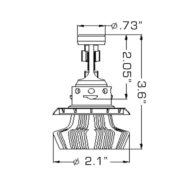 Oracle H13 4000 Lumen LED Headlight Bulbs (Pair) - 6000K SEE WARRANTY-tuningsupply.com