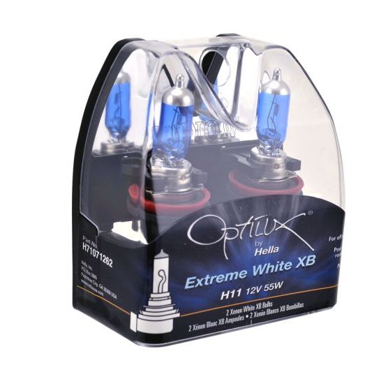 Hella H11 12V 55W Xenon White XB Bulb (Pair)-tuningsupply.com